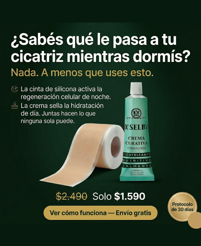 Kit Reparación de Cicatrices   Cinta Reductora + Crema Curativa