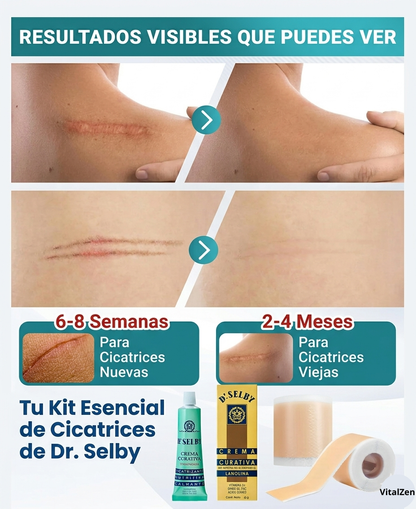 Kit Reparación de Cicatrices   Cinta Reductora + Crema Curativa